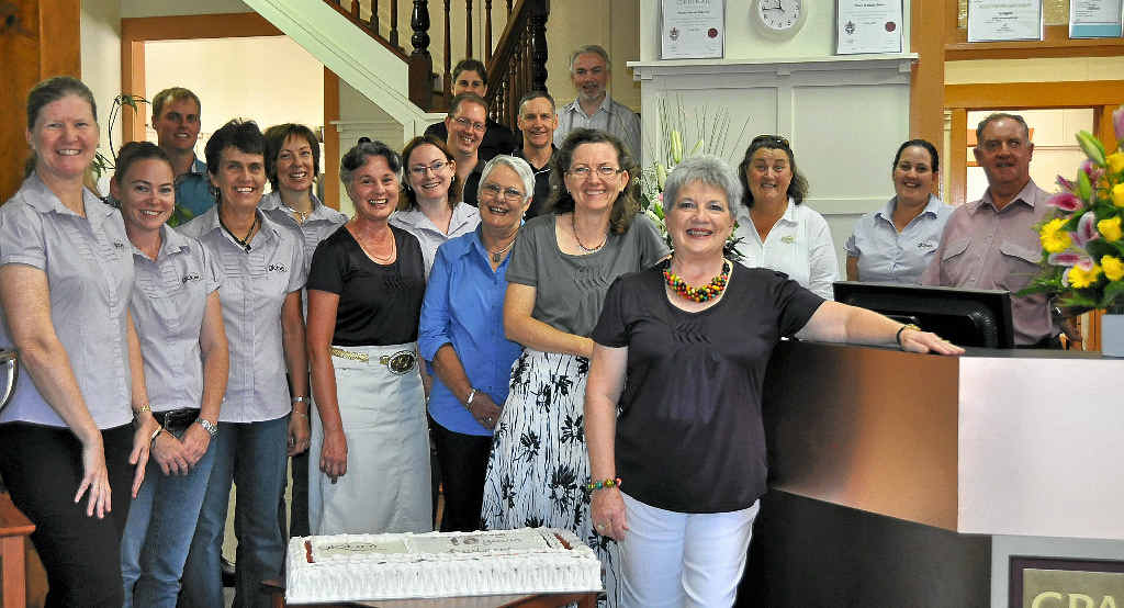 The Globe accounting family celebrated their 10th birthday in style.